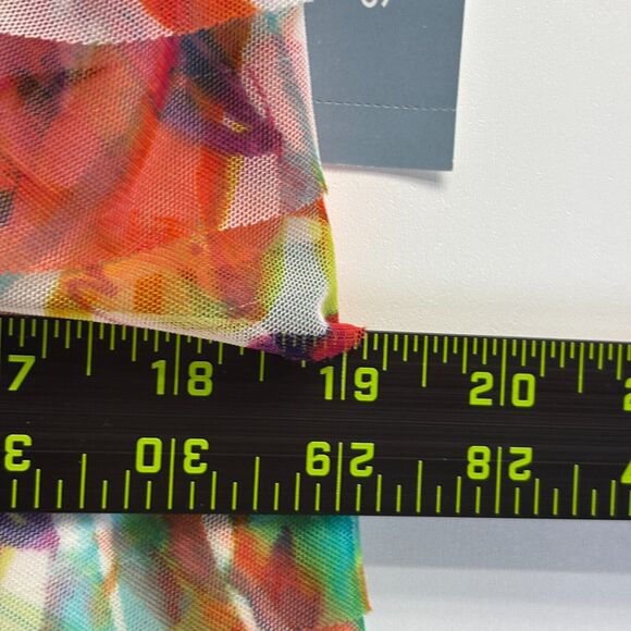 London Times Pleated Drop Waist Dress Women Sz. 14W Artsy Whimsical Abstract NWT - Picture 7 of 10